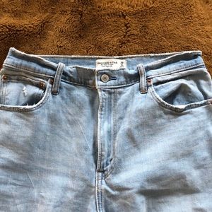 abercrombie ankle straight ultra high rise jeans